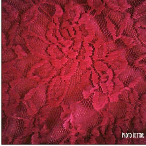 NWOT maroon lace top - Picture 3 of 4